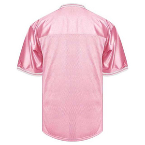 เสื้อเจอร์ซี่ทีมฟุตบอลอเมริกันคอวีแขนสั้น100% ผ้าโพลีเอสเตอร์ระบายอากาศป้องกัน UV จำนวนมากออกแบบได้ตามต้องการ - Product Image 3