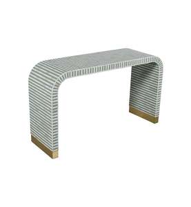 Table console moderne et luxueuse en incrustation d'os par Fashion India pour la maison, l'appartement, la chambre à coucher, l'entrée de l'hôtel, le supermarché et l'atelier. - Product Image 3