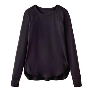 Camisetas de manga larga con estilo para mujer, camisetas de algodón de cuello redondo holgadas hechas a medida para otoño, camisas informales de gran tamaño para mujer - Product Image 1