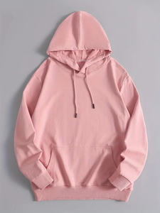 OEM Service for Men's High Quality 100% Cotton Blended Basics Fleece Hoodie Custom <b>Logo</b> <b>Design</b> Plain Dyed Winter Hoodie - Product Image 6