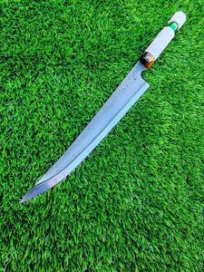 Cuchillo de chef de acero al carbono hecho a mano de primera calidad con mango de resina epoxi cuchillos de cocina para aniversario y regalos de Navidad - Product Image 4