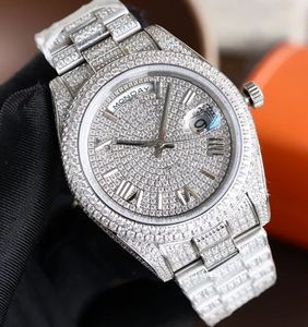 Diamant Mens Automatique Mouvement Mécanique Montre-Bracelet Étanche En Acier Inoxydable 41mm Bracelet Designer Saphir Montres À Quartz - Product Image 3