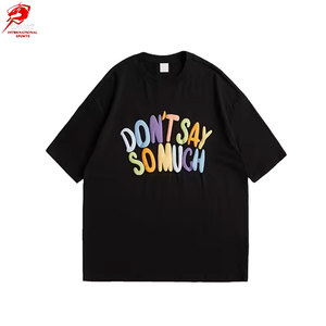 เสื้อยืดพิมพ์ลายพัฟฟ์สุดฮิต ผ้าคอตตอนหนา ทรงปกติ แฟชั่นแนวสตรีทสุดล้ำ - Product Image 2