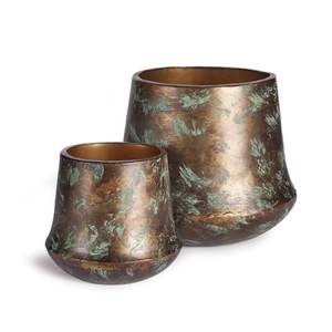 แจกันดอกไม้งานตกแต่งสไตล์โบราณทำจากทองแดงใช้ตกแต่งในร่มหรูหราสำหรับตกแต่งบ้านสำนักงานและสินค้าให้เป็นของขวัญ - Product Image 5