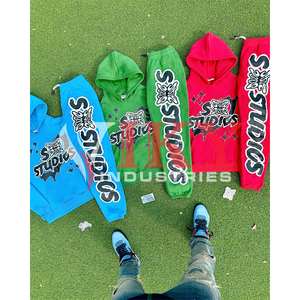 Chándales unisex para hombres pull over sweat suit logotipo personalizado chándal para hombres Sudadera con capucha conjuntos unisex Sudadera con capucha y pantalones conjuntos - Product Image 2