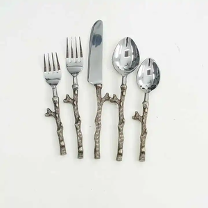 Ensemble de couverts en métal pour restaurants hôtels cadeaux d'affaires avec cuillère en acier miroir ensemble de couverts de printemps d'été - Product Image 5