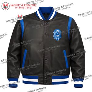 Fabricant OEM, veste universitaire en cuir de baseball personnalisée pour les collèges, veste universitaire en cuir synthétique à manches et broderie en chenille pour hommes - Product Image 5