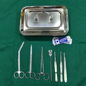 Ensemble d'instruments chirurgicaux de 14 pièces en acier inoxydable, kit de chirurgie mineure avec boîte stérilisée - Product Image 4