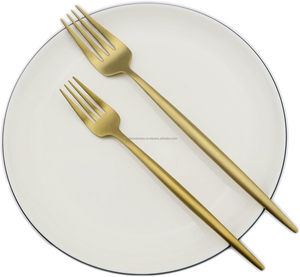 Juego de cocina de 4 piezas de lujo al por mayor, cubiertos de acero inoxidable dorado mate, cubiertos aptos para lavavajillas, cubiertos para cocinas de bodas - Product Image 6