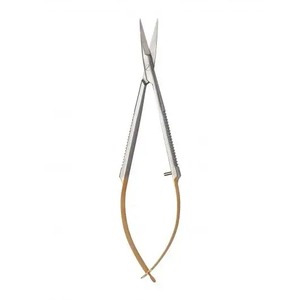 Offre Spéciale Micro Ciseaux Courbés Ciseaux À Ressort Droit Ciseaux Médical Micro Chirurgie Instruments En Acier Inoxydable De Haute Qualité - Product Image 4