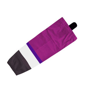 Chaussettes en polyester de hockey sur glace taille adulte entièrement personnalisées Chaussettes en polyester de hockey sur glace de nom d'équipe personnalisées - Product Image 5