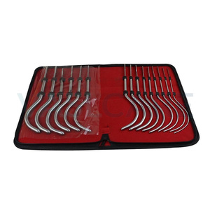 Guyon Uretral Bougies Hegar Dilatador Set 15 piezas Urología Uterina Sonidos Hank Set 3mm-18mm Dilatador de doble extremo Instrumentos Set - Product Image 4