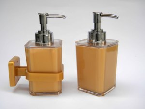 Wall Mounted Acrylic Transparent Soap Dispenser and Lotion Dispenser Bathroom Set and Accessories Soap <b>Dish</b> Tumbler Bar - Product Image 5