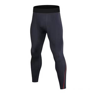 Pantalons de compression de sport à séchage rapide pour hommes, leggings d'entraînement de gym, pantalons de compression à haute élasticité pour hommes, leggings de fitness pour l'entraînement - Product Image 1