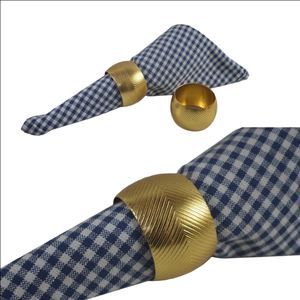 Look chic rond anneau de serviette anneau de table pièce maîtresse plaqué or fournitures de fête décoration de mariage décor à la maison au prix le moins cher - Product Image 5