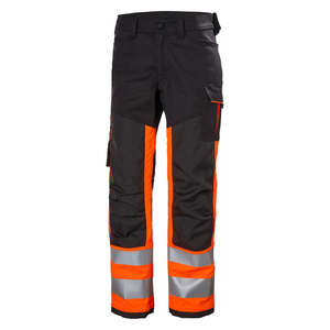 OEM Supplier High Visibility Polyester <b>Trouser</b> Water Oil Resistant Mid Waist <b>Work</b> Wear Safety Reflective Road Safety Pant Dark - Product Image 1