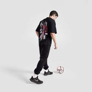 Unstoppable Gym Workout Tee in <b>Black</b> Jersey Fabric - Product Image 5