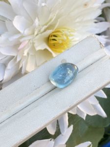 Amazing Natural Top Color Aquamarine Fancy Shape Cabochons Stone With Good Lustre Loose Gemstone For Making Jewelry 12.26 Carat - Product Image 3