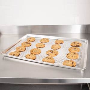 18x26x1インチ アルミ製 穴あき フルサイズ オーブン用トレイ シートパン/ベーキングパン - Product Image 3