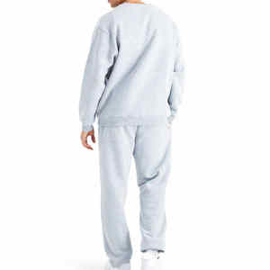 ชุดวอร์มลำลองไซส์ใหญ่ ผ้าฝ้าย 100% ย้อมสีแบบ Acid Wash เอวยางยืด ลายพิมพ์เรียบ ชุดกีฬาฤดูหนาว ระบายอากาศได้ดี รับสกรีนโลโก้ - Product Image 4