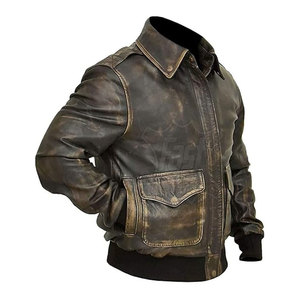 Chaquetas de Cuero para Hombre de Fábrica de Pakistán, Chaqueta de Cuero Genuino, Estilo Urbano, Chaqueta Bomber de Cuero para Hombre, Elegante - Product Image 5