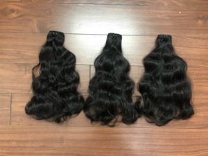 ขายสูงปิดเครื่องผมผ้าหยักธรรมชาติผ้าคู่ความหนาแน่นสูงต่อผมเวียดนามผ้าผมมนุษย์ - Product Image 6