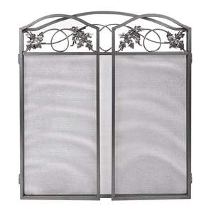 Mesh Fireplace Screen <b>Fire</b> <b>Guard</b> Metal Decorative Mesh Solid Baby Safe Proof Black Wrought Iron <b>Fire</b> Place Handmade - Product Image 1
