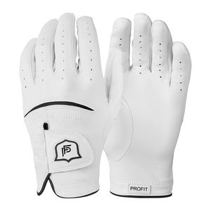 Gants de golf en cuir véritable sur mesure pour toutes les conditions météorologiques avec fentes pour les doigts pour la protection des mains unisexes Option d'emballage personnalisé - Product Image 4