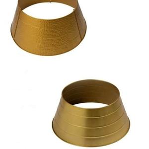 Collar de árbol de Navidad de hierro con acabado antiguo de tamaño personalizado, diseño martillado con nuevo aspecto, árbol de Navidad de metal - Product Image 3