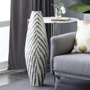 Jarrones de piso con incrustaciones de perlas, jarrón de concha de Capiz de nácar decorativo de lujo más vendido - Product Image 6