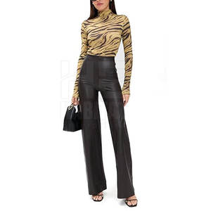 กางเกงหนังผู้หญิงใส่สบาย เอวสูง หนังนุ่ม ดีไซน์ทันสมัยและทนทาน - Product Image 5