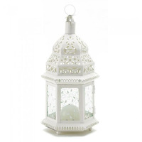 Vente en gros Ramadan spécial lanterne décorer maisons luxueuse lanterne blanc fini très bon marché prix ce produit jardins suspendus