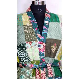 Vêtements indiens Veste kimono matelassée faite main pour femmes pour mariage de l'exportateur indien - Product Image 4