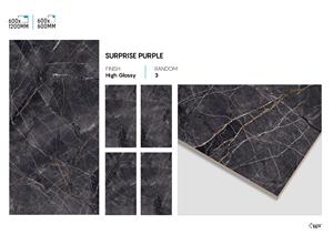 Carreaux de porcelaine à haute brillance 600x1200mm Carreaux de sol et de mur polis de luxe pour projets d'intérieur - Product Image 2