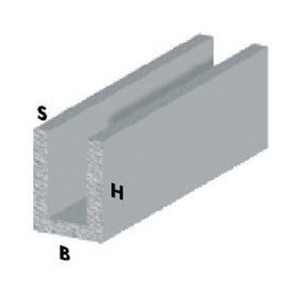 Profilo Cromo H.200 Cm Canalino U 10x15x1 Mm - Product Image 1