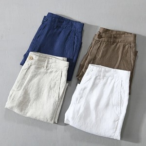 Summer Fashion High Quality Cotton <b>Men</b> Casual <b>Shorts</b> Drawstring Waist Comfortable Black <b>White</b> Asian Size Size L-5XL - Product Image 3