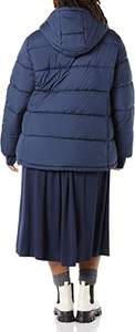 2022 surdimensionné femmes longue doudoune grande taille décontracté chaud coupe-vent manteau avec col montant et fermeture éclair - Product Image 5