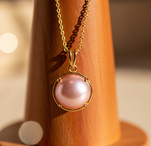 Cadena de Plata de Ley 925 hecha a mano, colgante chapado en oro de 18 quilates, Perla Rosa Natural Bohemia, piedras de cristal curativas, regalo en forma de gota - Product Image 2