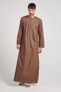 Jubbah Thobes pour hommes, fabricant professionnel 2025, nouveau style de vêtements islamiques, Jubba Thobe Thawb de style arabe, taille plus, sur mesure - Product Image 5