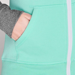 Sudadera con capucha de gran tamaño de alta calidad unisex con cremallera completa gráfica de invierno de talla grande 100% forro polar de algodón con diseño de doble panel - Product Image 4