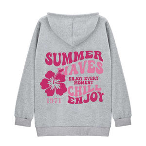 Sweat à capuche imprimé pour femme Sweat à capuche en molleton doux avec un design graphique élégant - Product Image 2