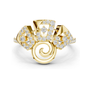 Bague pour femme en diamant de laboratoire de 0,348 carats, clarté VVS-VS EF, or 18 carats, 14 carats, 10 carats et argent 925, or rose, or jaune, or blanc - Product Image 3