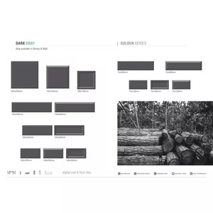 Carreaux muraux en céramique série dorée brun cèdre 75x150 200x200 150x150 100x100 100x300 100x400 100x200 Mat Brillant Glacé - Product Image 3