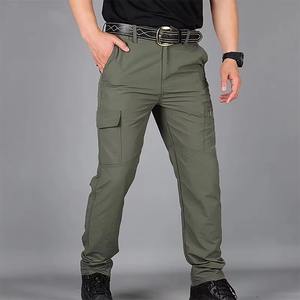 Pantalon de sport d'été décontracté pour homme Toile imperméable à séchage rapide pour l'alpinisme en plein air Plat Grande taille Multi-poches - Product Image 5