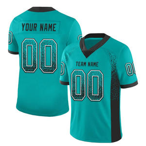Personalized American Football Jerseys Men/Adults Custom Mesh T-<b>Shirts</b> Sublimated Team Name Number Breathable 3D Pattern - Product Image 5