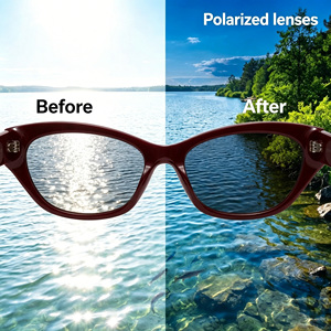 Luxury Designer Vintage Handmade Durable Hinge Lightweight Cat Eye Bio-acetate Women Men Custom Logo Square Polarized <b>Sunglasses</b> - Product Image 5