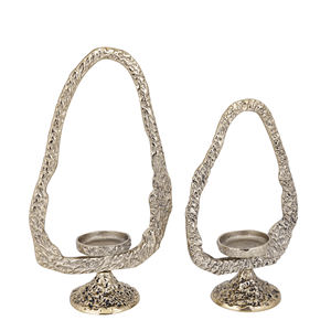 Hot Luxury Silver Tealight <b>Candle</b> Holder Elegant Home Decor Customized Tabletop Candleholder for Christmas - Product Image 5