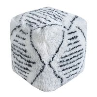 Pouf ottoman marocain imprimé en coton fait main, antistatique, coussin de sol pour mariage, repose-pieds, siège, décoration de salon - Grande Vente