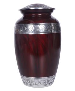 Urna de cremación clásica de METAL para adultos, piedra verde de dos tonos, acabado, urna de cremación funeraria para cenizas humanos - Product Image 6