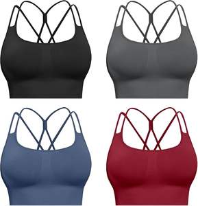 Soutien-gorge de sport pour femmes de qualité supérieure, ultra confortable et respirant, avec logo frontal, pour la course à pied, le yoga, l'entraînement - Utilisation flexible pour adultes - Product Image 2